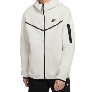 NWT Nike Sportswear Tech Fleece 2-piece Hoodie & Joggers - White/grey